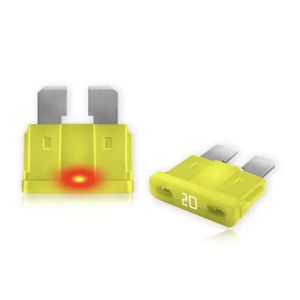 Glow When Blown LED Automotive Fuse Smart Auto Glow Fuse Blade Fuse Easy