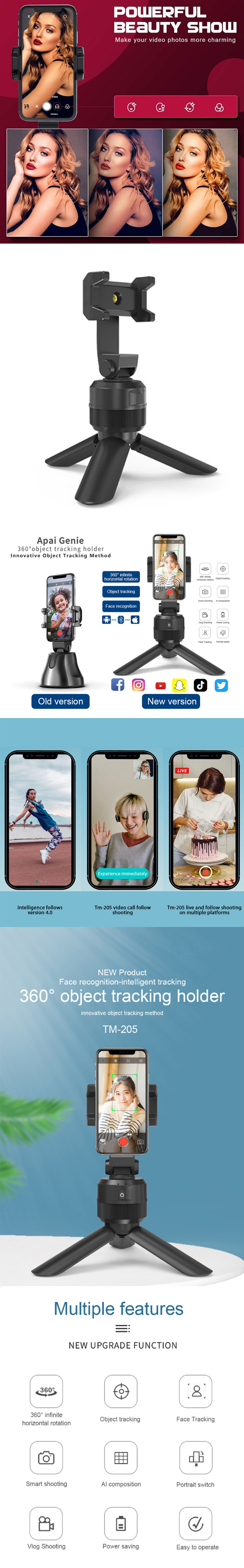 Selfie Stick with Blue-tooth Remote for Smartphones - with Universal Phone Holder up to 3.25 Inch in Width - Adjustable Handheld