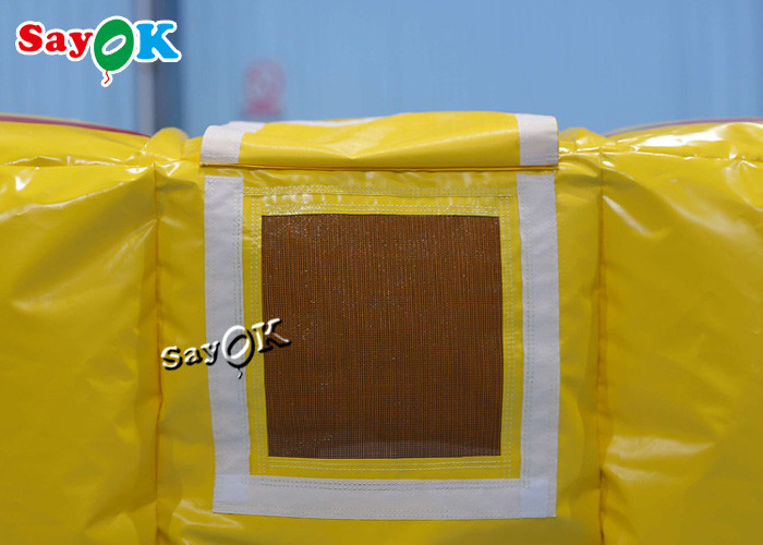 2x2x1mH Custom Inflatable Products Yellow Fire Fighting Airbag Emergency Rescue Safety Air Cushion