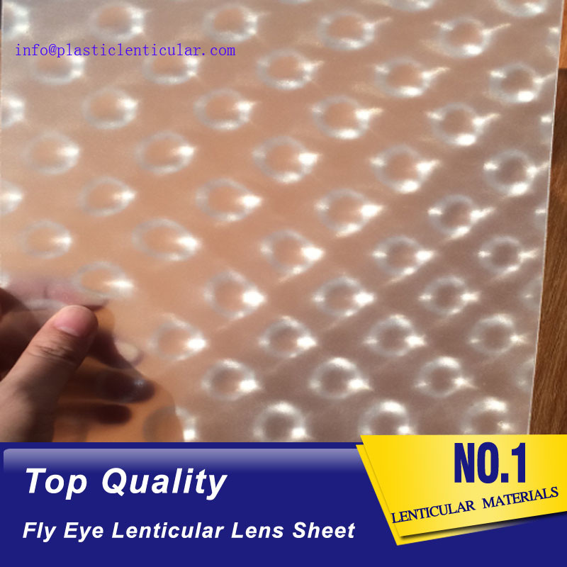 PLASTIC LENTICULAR Super translucent led light diffuser sheet PP 3d fly eye lenticular films