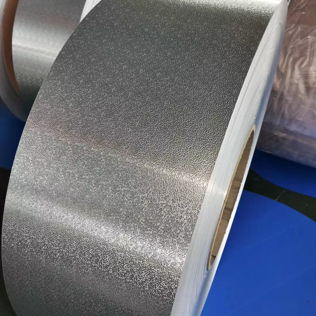 Embossed Surface Treatment Aluminum Sheet Slit Edge Punching For Decoration