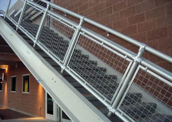 Architectural Aluminum Crimped Mesh Grilll In Theater Stadium Zoo Exhibition