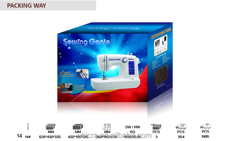 Sturdy Construction and Easy to Operate UFR-611 Household Sewing Machine with 18W