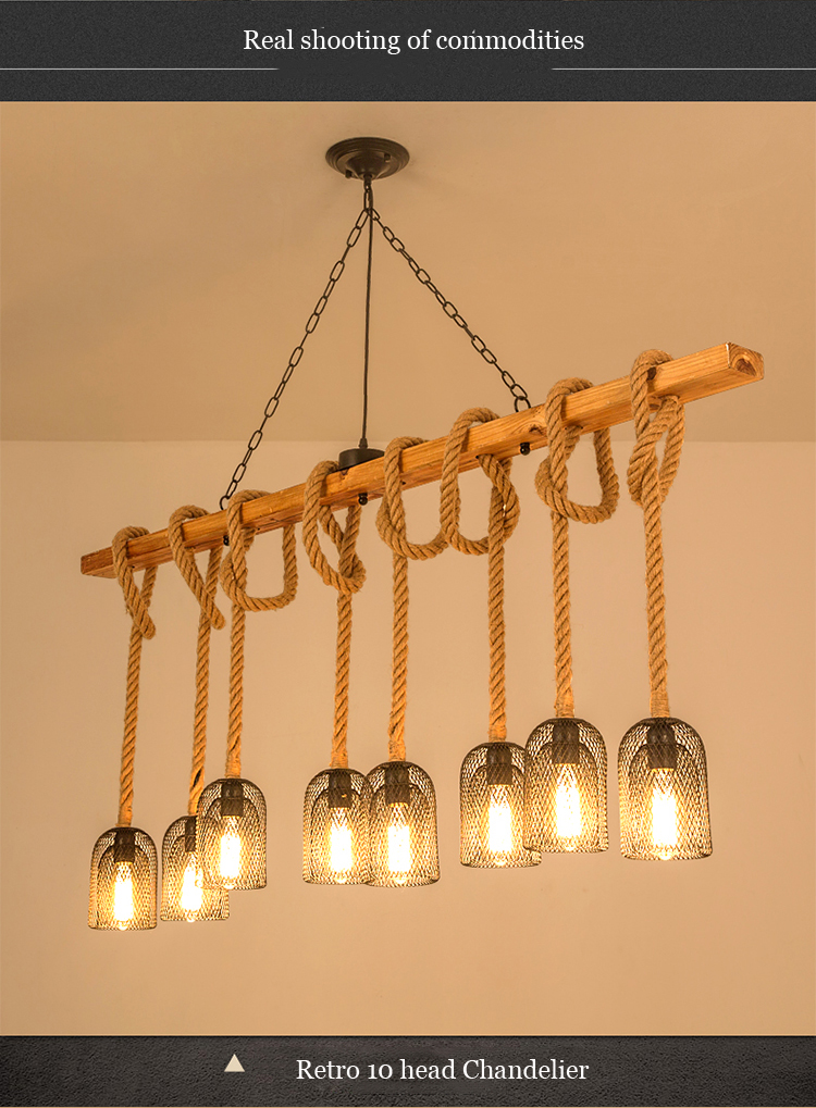 Loft Vintage Chandelier Light Industrial Headlight Store Dining Room retro light(WH-VP-220)