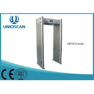 7inch LCD display 24zones walk through gate  use at bank