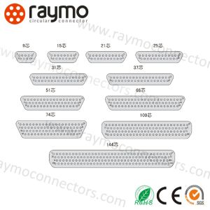 J30J Series 21-Pin MIL-DTL-83513 Micro-D Connector Plug IP67