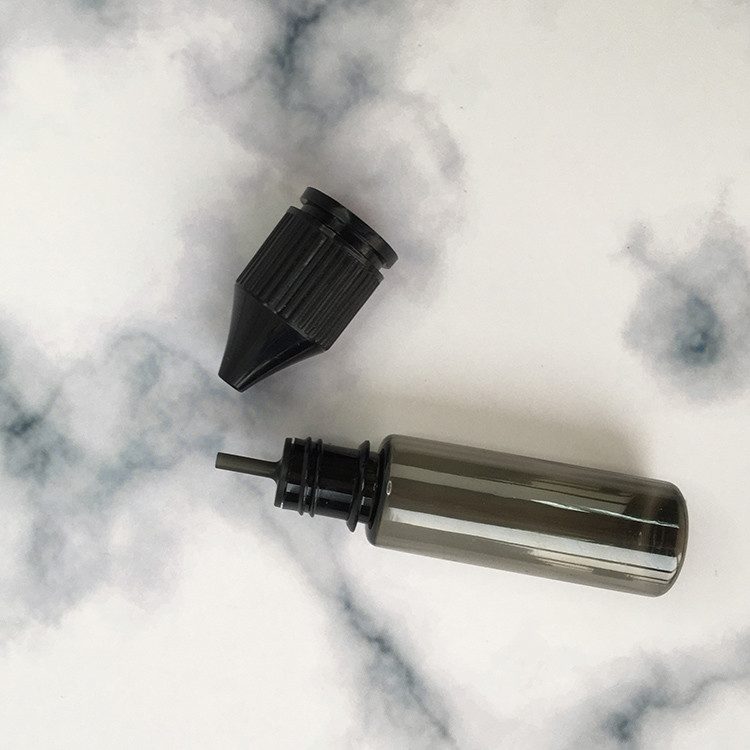 Transparent Childproof Screw Cap E liquid bottle with Custom Logo Printing