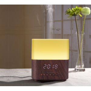 30ml/Hr 300ML Bluetooth Aroma Diffuser With Alarm Clock