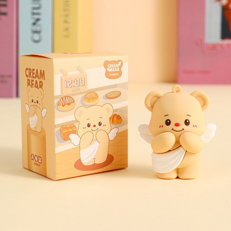 Soft Silicone Cartoon Keychain For Girl Women Tastless Office/School/Personal