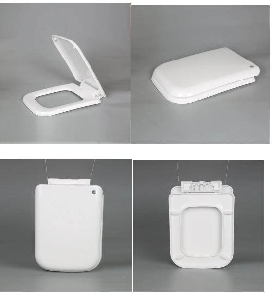 Modern Design Slow-Close Toilet Seat With Universal Compatibility And Soft Close Hinge