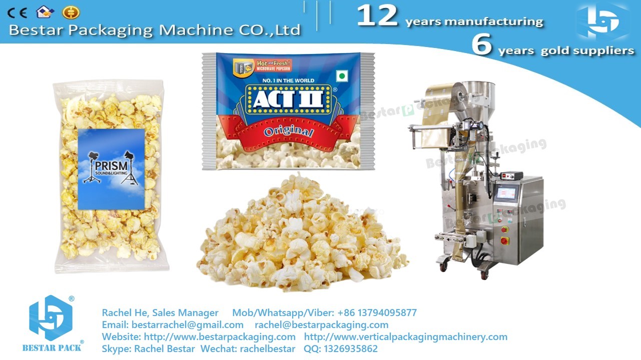 Puffed corn snacks packaging machine BSTV-160A