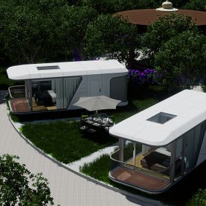 Customizable Space Capsule House Unique Design Various Applications Interior