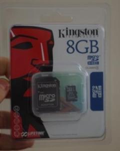 Kingston Memory SD Card 8GB Manufactures