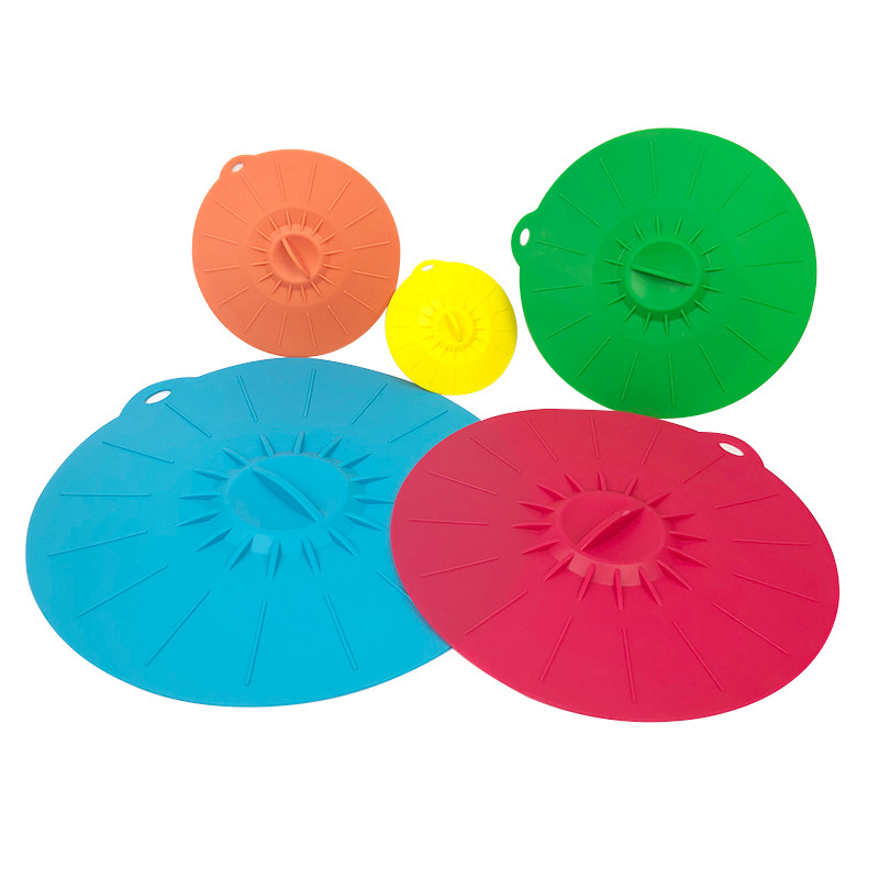 new design BPA Free Food Safe Customize best seller Fresh Silicone Tops Suction Vacuum Vegetable Cover for bowl