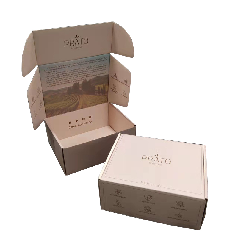 Recyclable Corrugated Shipping Packaging Mailer Box for Shoes and Clothing Custom Order