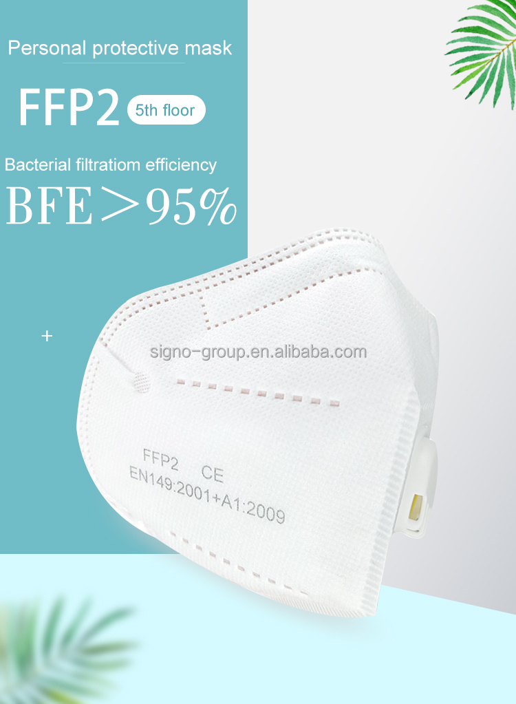 CE Certificated Respirator Face Mask FFP2 Dusk Mask Individually Package
