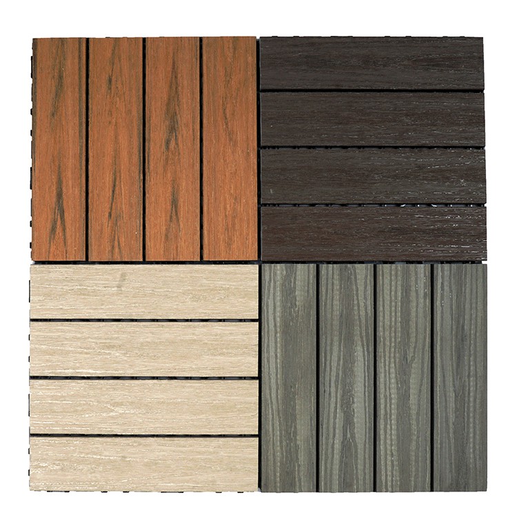 300mm*300mm Plastic Based PVC Square Pool Deck Tiles Above 18mm Thickness