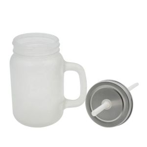 Clear And Frosted Sublimation Mason Jar Custom Sublimation Glass Cup Blanks