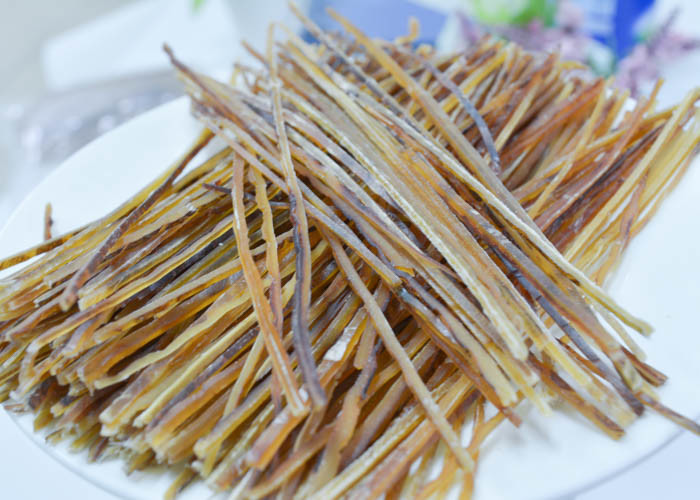 Sliver Seasoned Squid Wing Fin Strip Korean Market Healty Food
