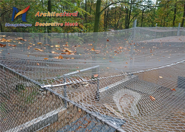 SS316L Stainless Steel Rope Mesh Cable Nets For Animal Enclosures 1.5mm