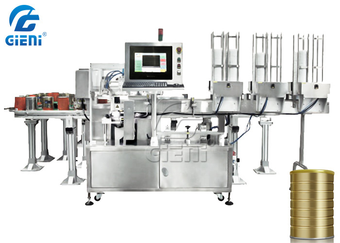 1.5Kw 0.6MPa Milk Powder Bottle Labeling Machine Automatic Bottle Labeler