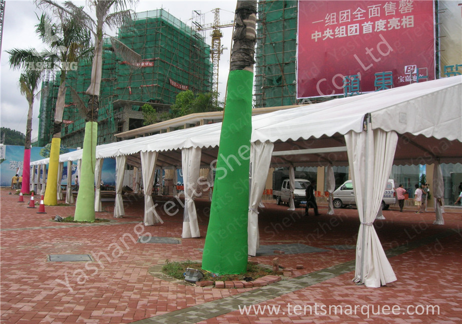 High Wind Load Outdoor Event Tent Structure White PVC Fabirc Cover