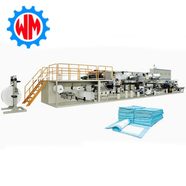 Intelligent Control Professional Design Underpad Manufacturing Machine 350meters