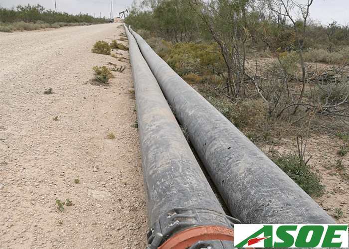 Weave Type Economy Flat Discharge Hose , Frac Water Discharge Roll Flat Hose Pipe