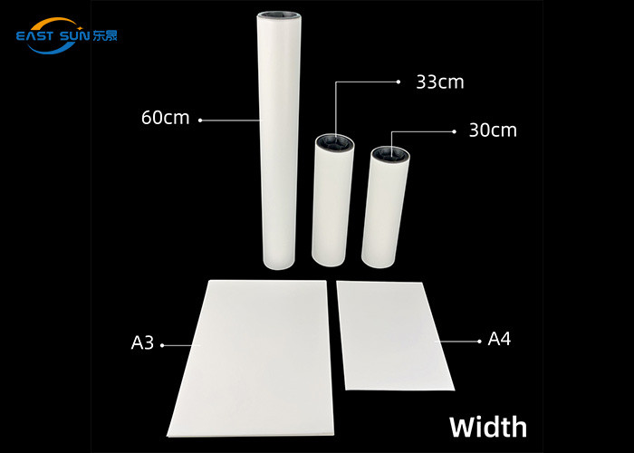 0.075mm*600mm*100m DTF Printing Film Double Sides Matte Printed