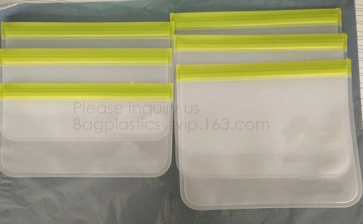 Reusable Silicone Food Storage Bag Washable Silicone Fresh Bag for Fruits Vegetables Meat Preservation bagplastics bagea
