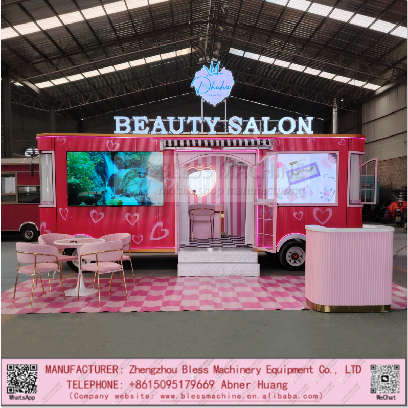 40kms per hr Battery-Powered Mobile Salon Truck for Beauty Makeup and Spa Services