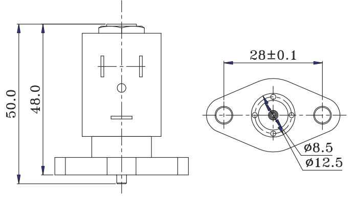 Sub Base Mounted Brass Solenoid Valve 2 Way Normally Closed 24V 220V