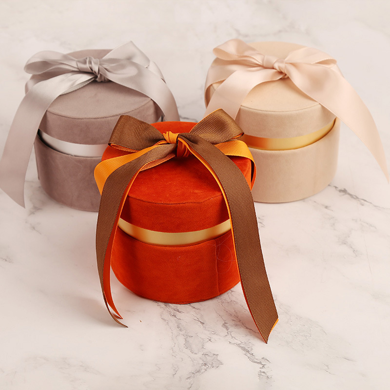 Custom Logo Printing Wedding Candy Box for Kid Round Sweet Baby Gift Wrapping Box