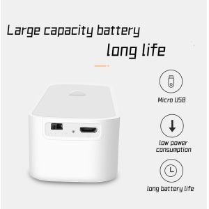 Intelligent Sensor Voice Control Dimmable Bedside Table Lamp ABS PC Material