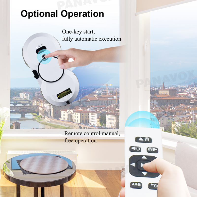 Smart Robot Window Cleaner 80W Brushless Motor Automatic Window Washer