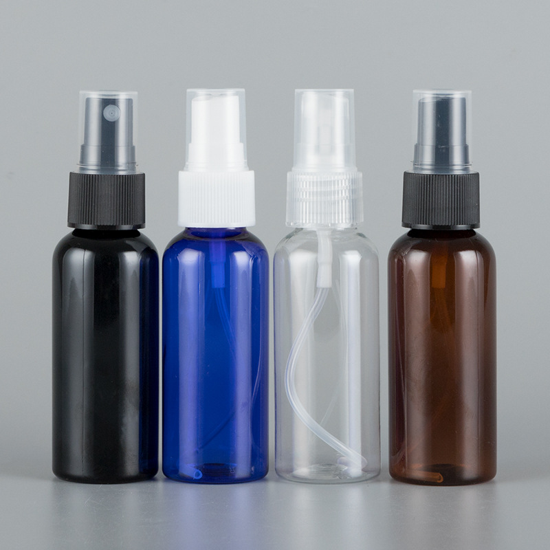 20ml30ml50ml60ml100mlPET Round Fine Mist Spray Bottle Plastic Container Custom Logo Pump Sprayer for Beach and Pool Days