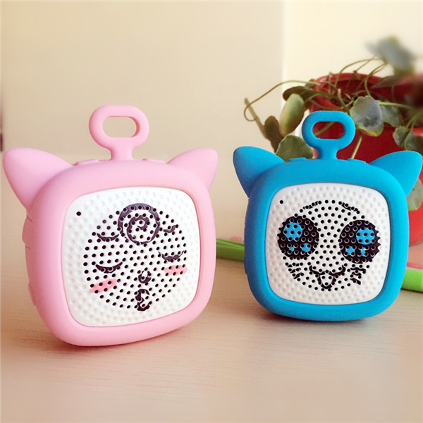 outdoor mini bluetooth stereo speaker lovely music player smart speaker