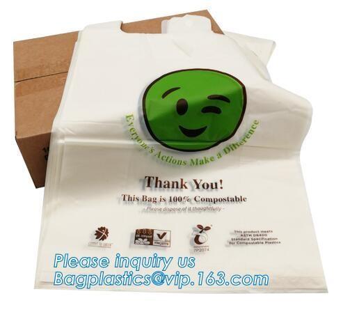 best sellers high quality biodegradable compostable Vest shopping bags for