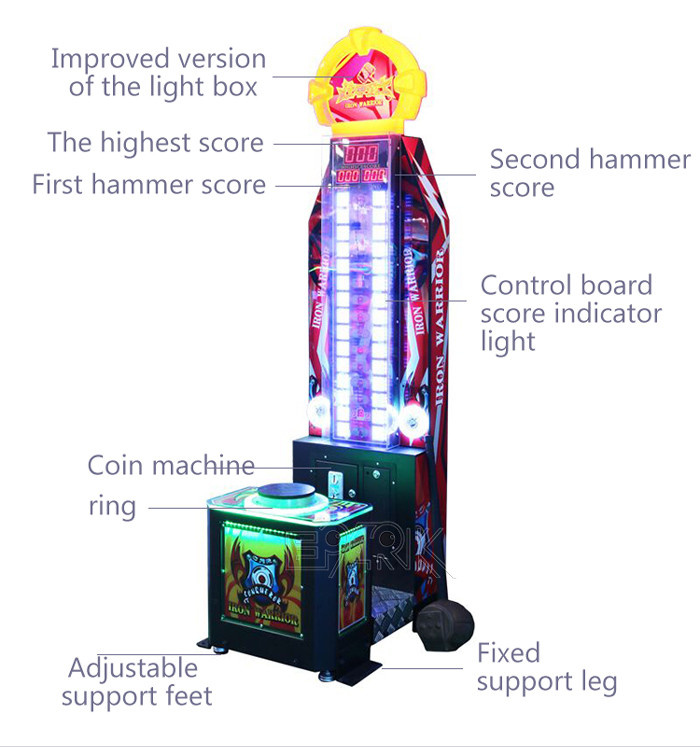 Sport game machine King of Hammer Hitting Game Machine Coin Amusement Game
