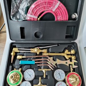 Gas Welding and Cutting Torch Kit Oxygen Acetylene Brazing Set with Carrying