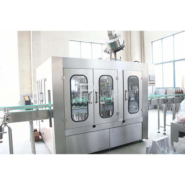 3 In 1 Carbonated Drink Filling Capping Machine Monobloc Glass Bottle With