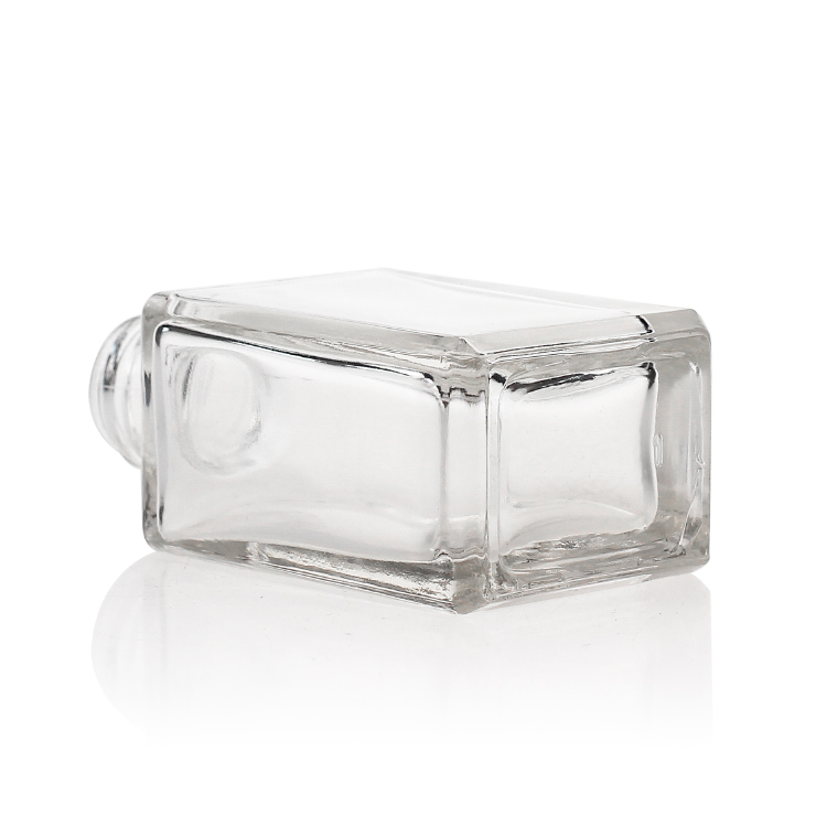 Square Foundation Lotion Glass Bottle F133 Clear Cosmetic Packaging 30ml