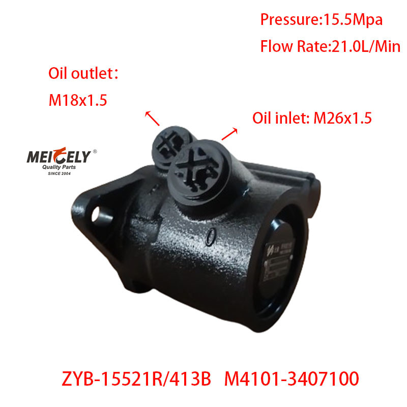 Stock ZYB-15521R/413B Yuchai Steering Vane Pump M4101-3407100
