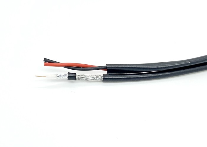 CCTV 8 Figure Siamese Coax Cable RG174U With Power 0.5mm2/0.75mm2 2+1