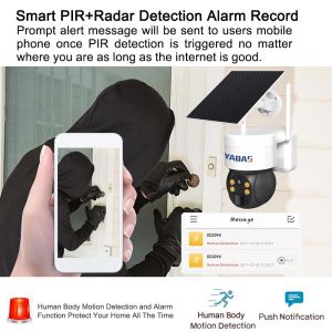 3MP 2.4GHz WiFi PIR Solar Security Camera