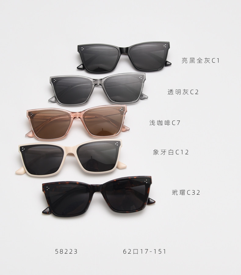 Shade Women TR90 Sunglasses Unisex Trendy Stylish Square BSCI