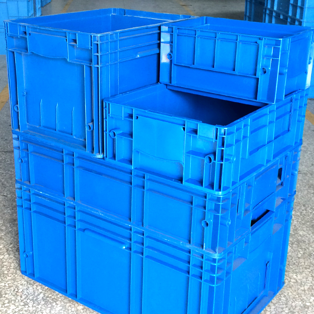 48L Large Plastic Turnover Box For Auto Parts Storage Customized Color