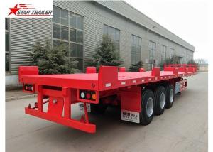  Custom Air Suspension 18 Wheeler Flatbed Trailer For Heavy Duty Cargo Manufactures