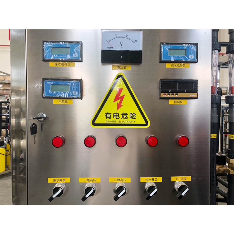 0.2-0.4MPa 500LPH Three FRP Reverse Osmosis Water Purification System for Direct Drinking