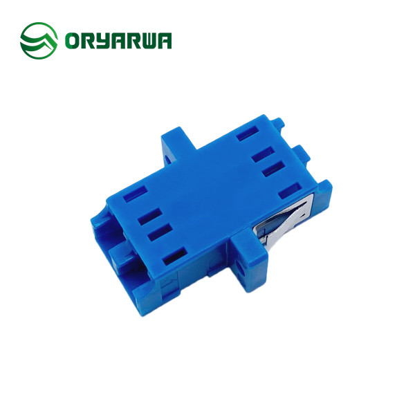  Flange Flangeless One Piece Duplex LC Fiber Optic Adapter Manufactures